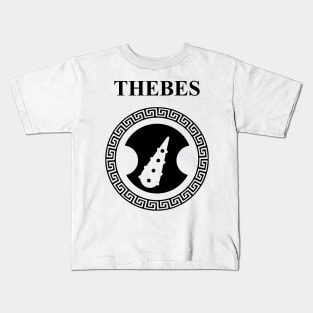 Thebes Sacred Band Shield Ancient Greek City-State Kids T-Shirt